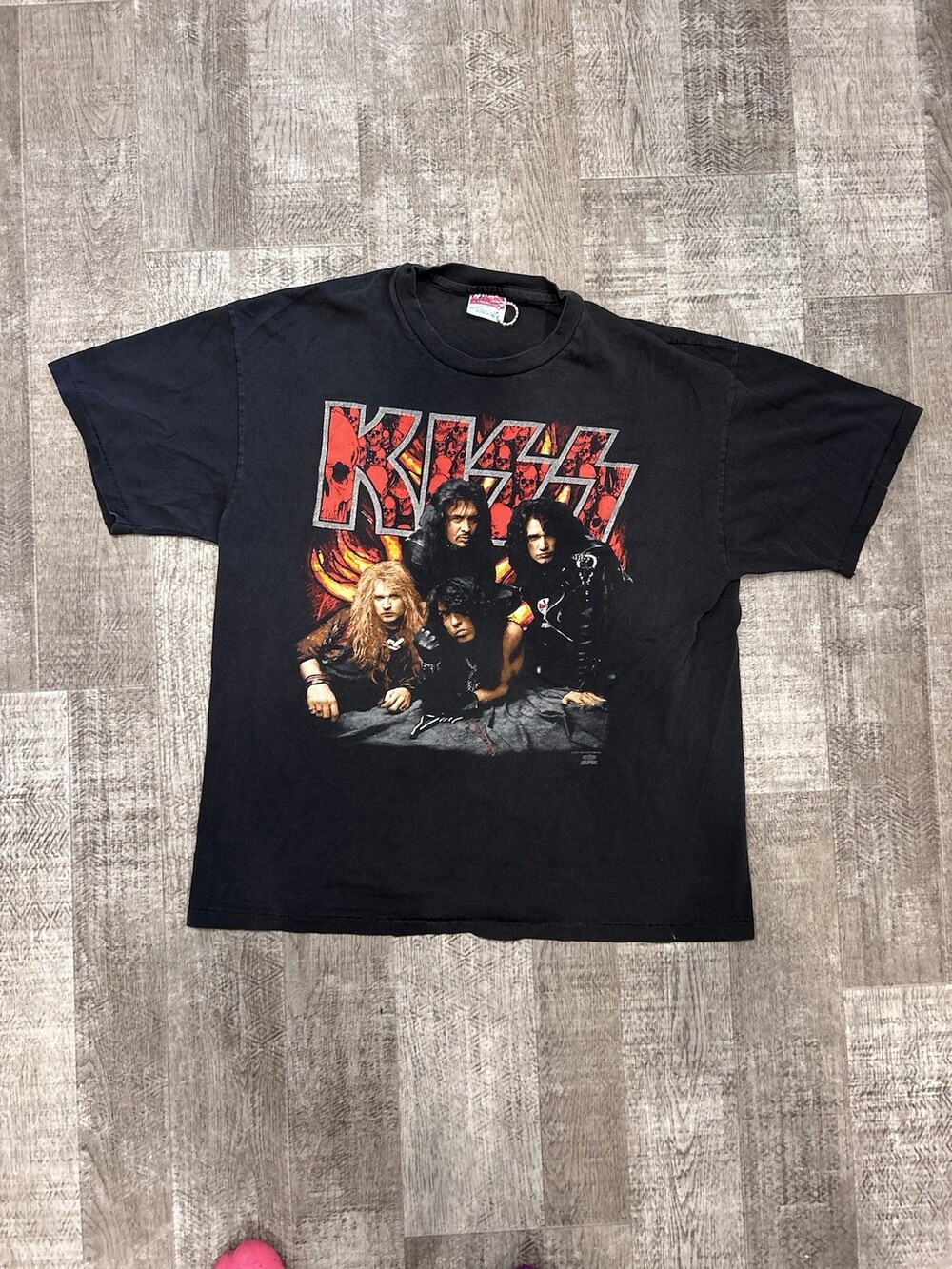 Vintage KISS Revenge Tour Shirt XL 1992 Hanes Label Made in the USA